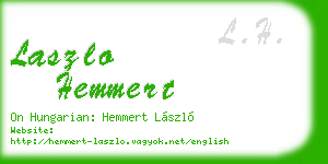 laszlo hemmert business card